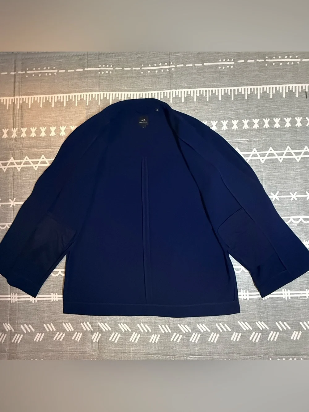 Armani Exchange Women's Deep Navy Single-Button Blazer
